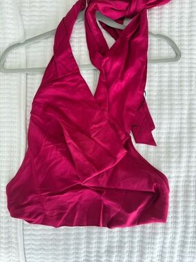 Zara Satin Halter Top